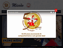 Tablet Screenshot of missaodesaopedro.org.br